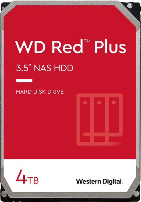 WD Red Plus 4TB Internal SATA NAS Hard Drive For Desktops WD40EFPX