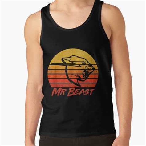 Mr Beast Funny Mr Gaming Sunset Silhouette Tank Tops Mrbeast Shop