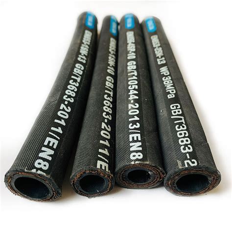 SAE100 R1 R2 High Pressure Steel Wire Braided Hydraulic NBR Rubber Hose