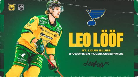 Leo L Fille Nhl Sopimus Tack Leksa Youtube