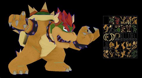 Bowser Super Smahs Bros Wii U Papercraft By Javierini On Deviantart