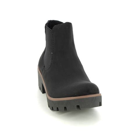 Rieker Black Womens Chelsea Boots