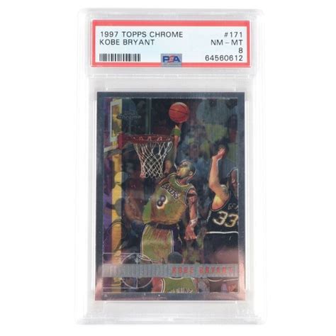 Topps Chrome Kobe Bryant Graded Psa Nm Mt Basketball