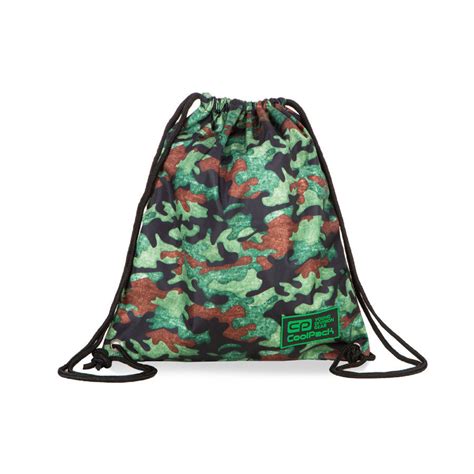 Worek Sportowy CoolPack Sprint Line Camo Fusion Green 11235CP Nr B74095