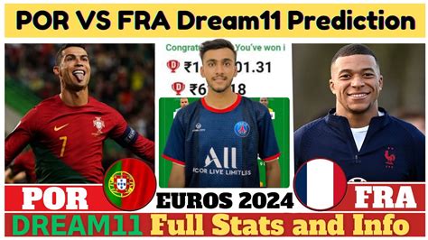 Por Vs Fra Dream Prediction Por Vs Fra Dream Team Por Vs Fra