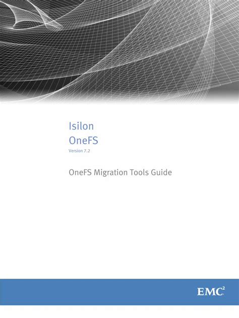 Pdf Isilon Onefs Onefs Migration Tools Guide Dell Emc Us