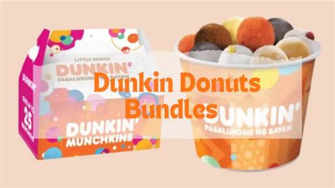 Dunkin Donuts Munchkins Menu Price Philippines Dunkin Donuts Menu