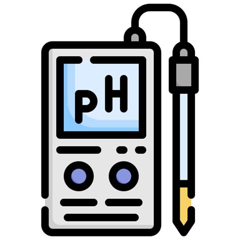 Icono De Medidor De Ph Generic Color Outline