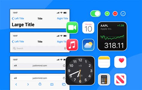 Ios Ui Kit Design Sleek Prototypes For The Iphone And Ipad Justinmind