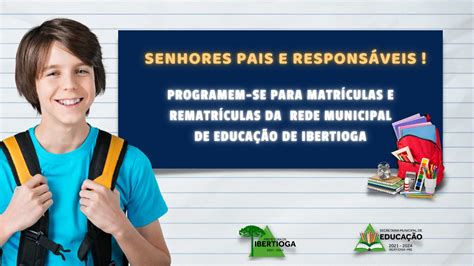 Calendário De Matrículas E Rematrículas Da Rede Municipal De Ensino