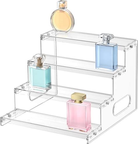 Janaden Perfume Organiser Acrylic Risers Display Stand Tiered Display