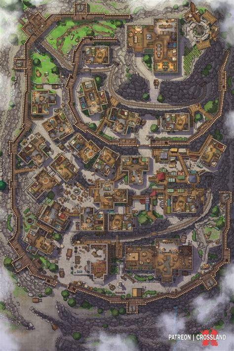 Get More From Crossland On Patreon Fantasy City Map Fantasy World