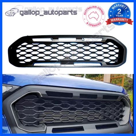 FRONT GRILL RAPTOR Style Mesh For Ford Ranger PX2 PX3 MK Matte Black