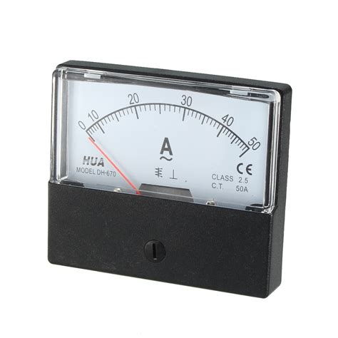 Current Measuring A Rectangle Analog Panel Ammeter Gauge Walmart