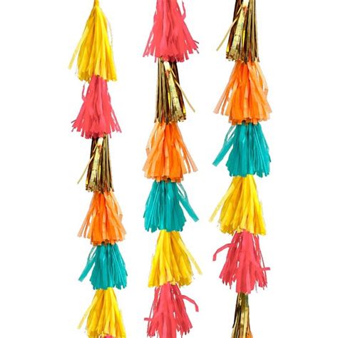 Diwali Tassel Garlands 90cm 3pk Party Delights