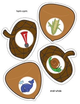 Acorn Match Rhyme By Make Take Teach For Speech TpT