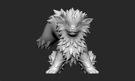 Stl File Pokemon Arcanine With 2 Poses 🐉・3d Printer Model To Download