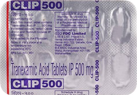 Clip 500 Strip Of 10 Tablets Amazon In Health Personal Care