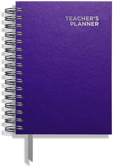 A Teacher Planner By Pirongs Lesson Purple Amazon Co