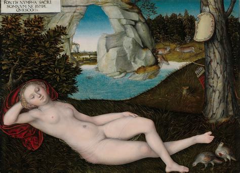 Lucas CRANACH Le Vieux Kronach 1472 Weimar 1553 La Nymphe De La