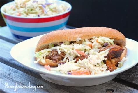 Slaw Style Pulled Pork Subs Mommy Hates Cooking