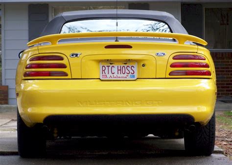 Chrome Canary Yellow 1994 Ford Mustang Gt Convertible