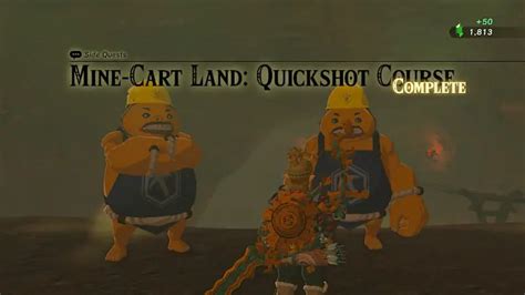 How To Complete Mine Cart Land Quickshot Course In Zelda Tears Of The