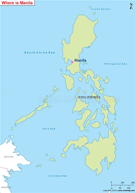 Manila Philippines On World Map