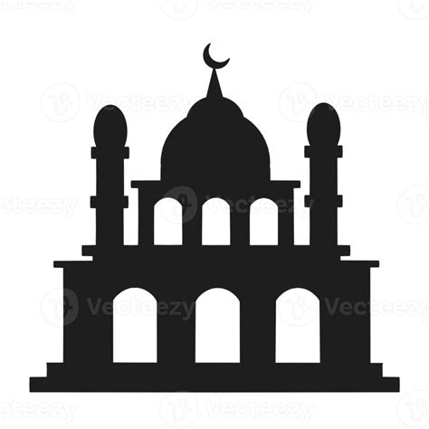 Illustration Of Islamic Mosque Silhouette 22841010 PNG