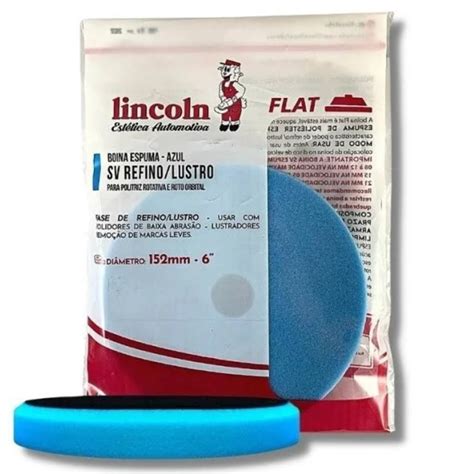 BOINA DE ESPUMA REFINO LUSTRO AZUL FLAT LINCOLN 6