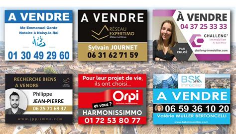 Panneau Publicitaire Immobilier Personnalis En Akilux De Qualit