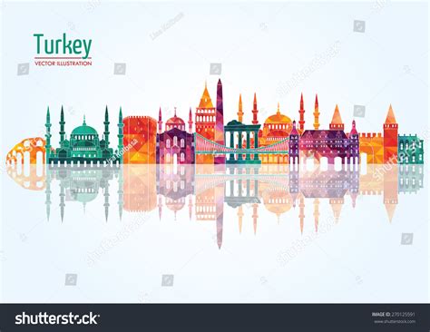 Turkey Detailed Skyline Vector Illustration Stock Vector (Royalty Free ...