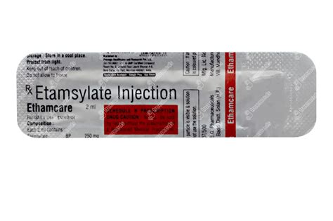 Ethamcare 250 Mg Injection 2 Ml Order Ethamcare 250 Mg Injection 2 Ml