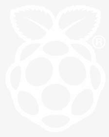 Rpi Logo White Reg Print - Raspberry Pi 4 Logo, HD Png Download - kindpng