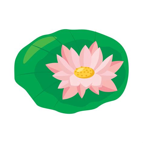 Lotus Flower Icon Cartoon Style 14497619 Vector Art At Vecteezy