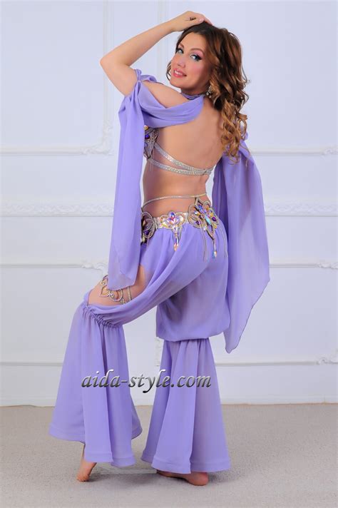 Purple Belly Dancer Costume Aida Style