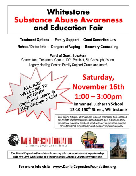 SUBSTANCE ABUSE AWARENESS & EDUCATION FAIR - DANIEL COPERSINO ...