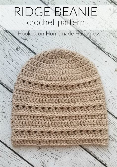 Ridge Beanie Crochet Pattern Crochet Along For A Cause Hooked On