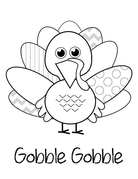 Coloring Pages For Thanksgiving Turkeys