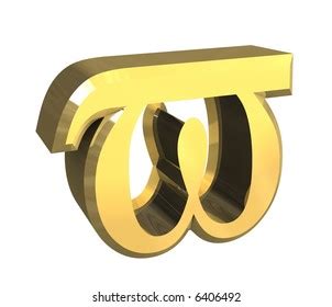 Omega Symbol Gold 3d Stock Illustration 6487621 Shutterstock