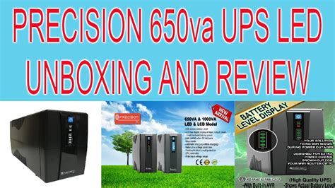 Precision 650va Ups Led Unboxing And Review Youtube