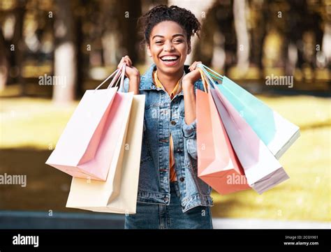 Female Shopper Outside Hi Res Stock Photography And Images Alamy