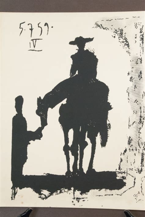 Sold Price Pablo Picasso Mid Century Don Quixote Lithograph Invalid