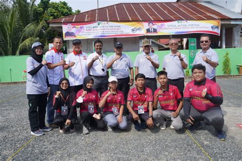 Ketum Koni Pekanbaru Beri Semangat Atlet Petanque Pekanbaru Kejurprov I