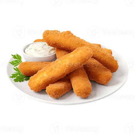 AI generated Chicken Fingers on Transparent background - Ai Generated