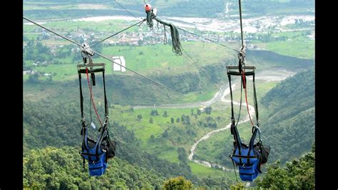 World S Most Extreme Zip Line Zip Flyer Pokhara Nepal Youtube