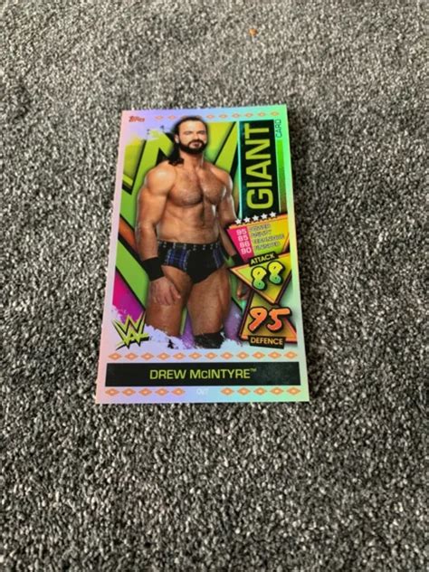 Topps Wwe Slam Attax Drew Mcintyre Giant Card Ov Brand New