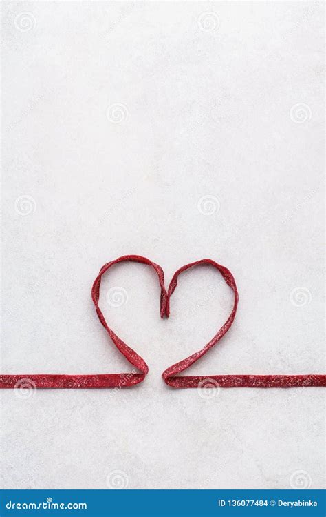 Red Beetroot Pasta Shaped As Heart. Valentines Day Greeting Card Stock Photo - Image of healthy ...