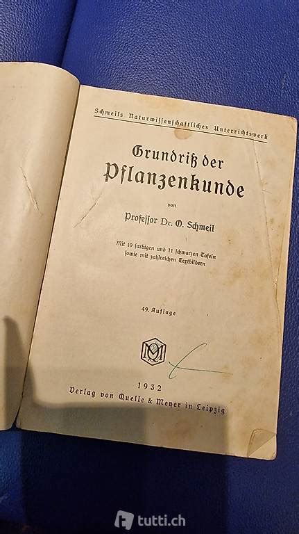 Pflanzenkunde Schmeil Grundriss Der Pflanzenkunde Cantone Grigioni