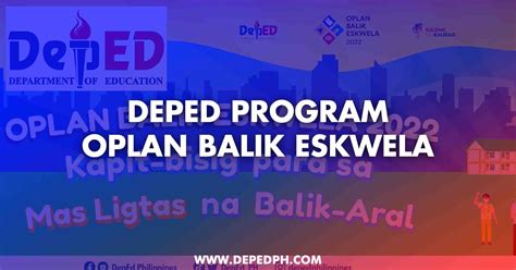 Oplan Balik Eskwela How To Participate In Your School Deped Ph